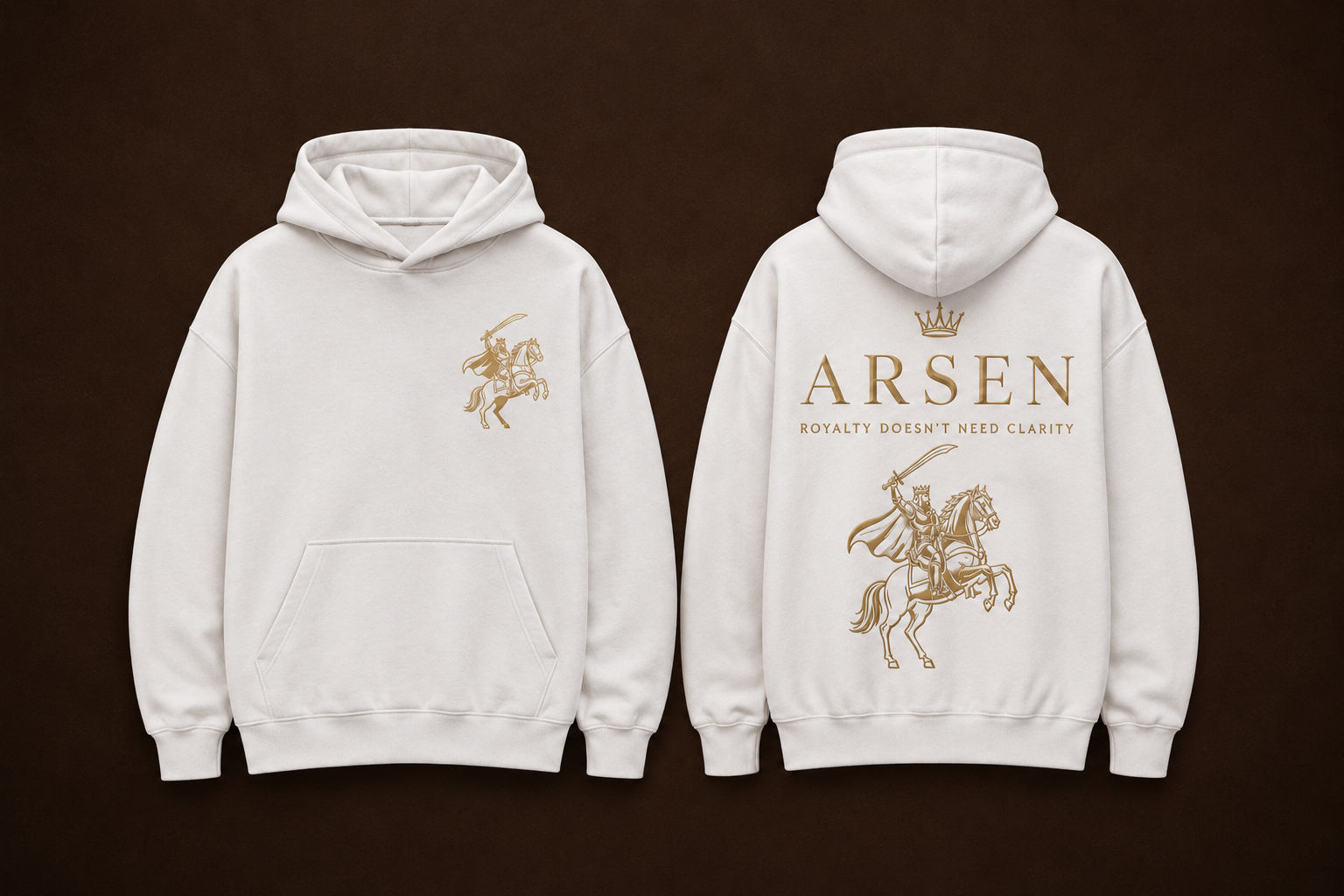Arsen&co classics hoodie white (women)