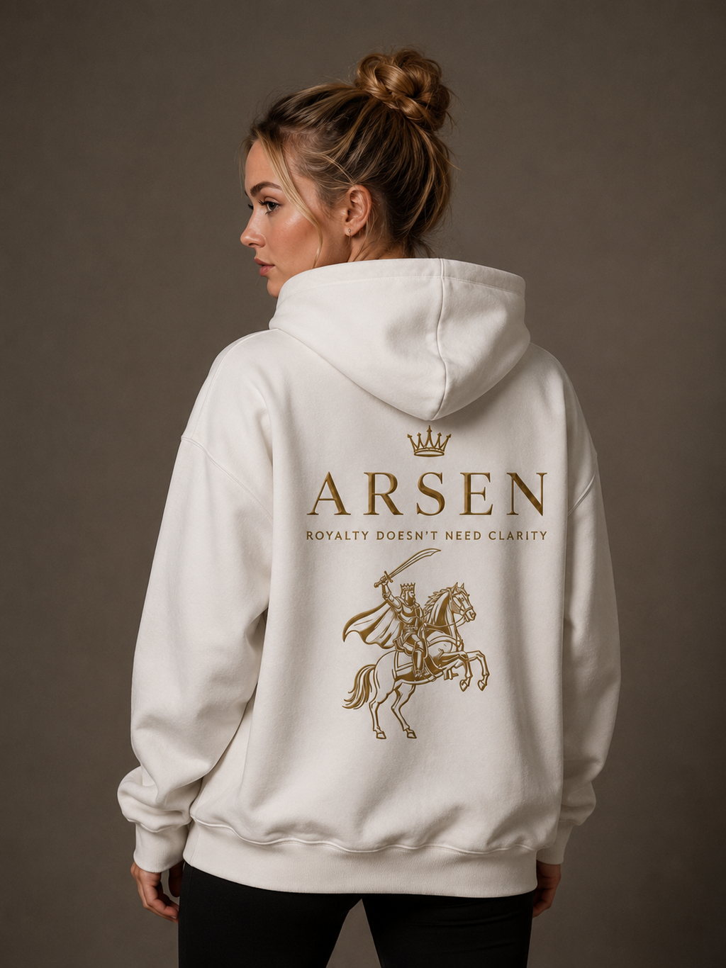 Arsen&co classics hoodie white (women)